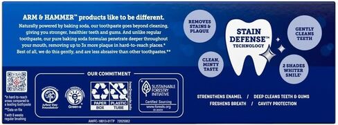 ARM & HAMMER Advance White Toothpaste, Clean Mint, Extreme Whitening 4.3 oz ( Pack of 6) in Kuwait