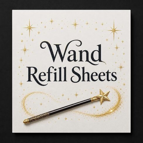 Wand Refill, 4 x 4 Inch, 70 Sheets for Magic Tricks and Table Games in Kuwait