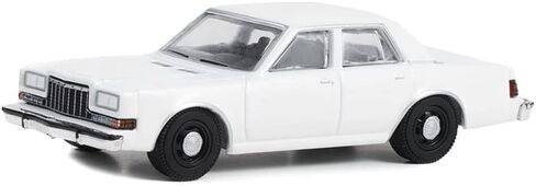 Greenlight 43006-N Hot Pursuit 1980-89 Dodge Diplomat Police White (Hobby Exclusive) 1/64 Scale in Kuwait