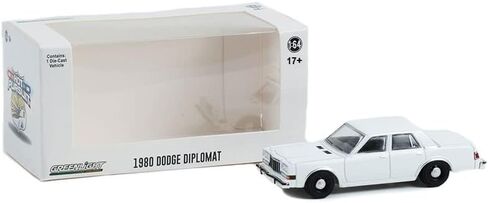 Greenlight 43006-N Hot Pursuit 1980-89 Dodge Diplomat Police White (Hobby Exclusive) 1/64 Scale in Kuwait