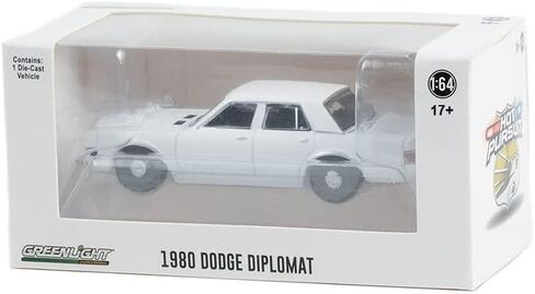 Greenlight 43006-N Hot Pursuit 1980-89 Dodge Diplomat Police White (Hobby Exclusive) 1/64 Scale in Kuwait
