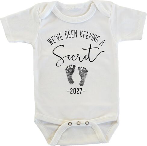 We've Been Keeping A Secret Pregnancy Reveal Onesie/Bodysuit (2027) in Kuwait
