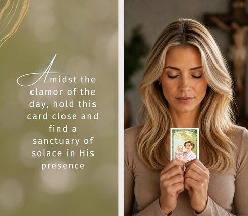 Trendzeen St Gianna Prayer Card - 5 St Gianna Beretta Molla Card with Our Father Prayer Card - Made in Italy Saint Gianna Holy Card Catholic Set, Total 6 Items in Saudi Arabia