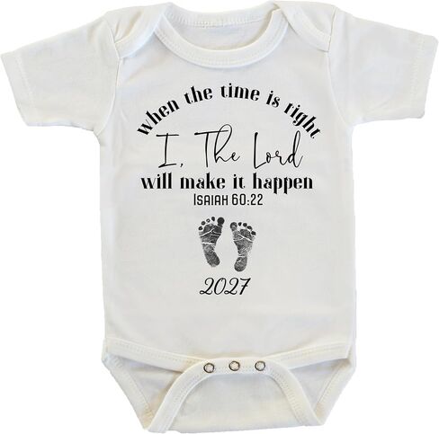I The Lord Will Make It Happen Pregnancy Reveal Onesie/Bodysuit (2027) in Kuwait