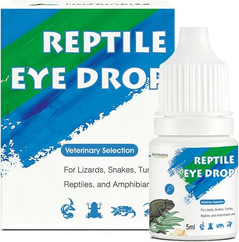 Reptile Eye Drops with Manuka Honey, Heartleaf & Hyaluronic Acid – Gentle Eye Wash & Moisturizing Care for Bearded Dragons, Turtles, Snakes, Geckos & Lizards,5 ml in Kuwait