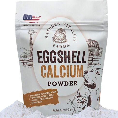 12 oz Pure U.S.A. Eggshell Powder for Dogs/Cats, Finely Ground, Calcium Supplement in Saudi Arabia