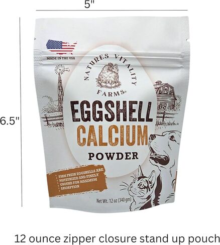 12 oz Pure U.S.A. Eggshell Powder for Dogs/Cats, Finely Ground, Calcium Supplement in Saudi Arabia