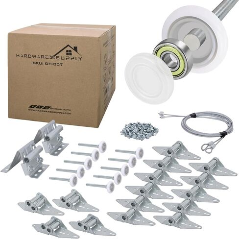Garage Door Hinge Roller Bracket Hardware Tune Up Kit (7' Height (16'x7' or 18'x7')) in Kuwait