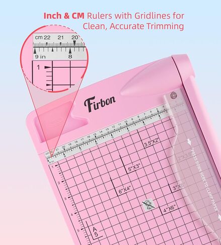 Firbon 12 Inch Guillotine Paper Cutter, Heavy Duty Paper Trimmer, Gray in Saudi Arabia