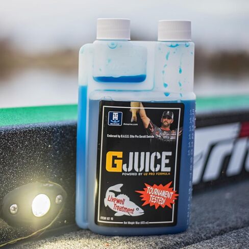 T-H Marine G-Juice Liquid Livewell Treatment - Freshwater Fish Water Conditioner, 16 oz. - Safe Ammonia Remover & Electrolyte Enhancer for Fish Health, Easy Application & Stress Reduction in Saudi Arabia
