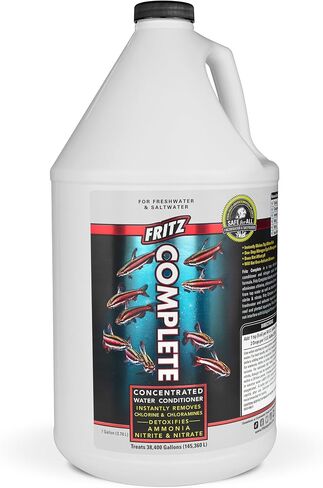 Fritz Aquatics Fritz Complete Water Conditioner/Dechlorinator Instantly Removes Chlorine & Chloramines/Detoxifies Nitrite & Nitrate for Fresh & Salt Water Aquariums (16-Ounce) in Kuwait