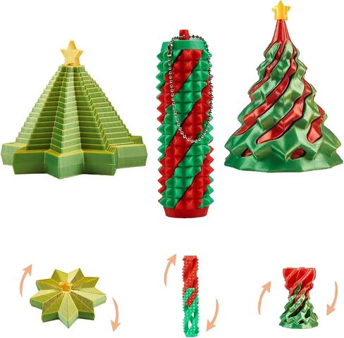 3D Printed Fidget Toys Set, 5 Pack 3D Printed Spiral Cone Fidget Toys, Spiral Cone Passthrough Sculpture Gear Ball Fidget Toys for Stress Relief, Classroom Exchange School Activities Party Favors in Saudi Arabia