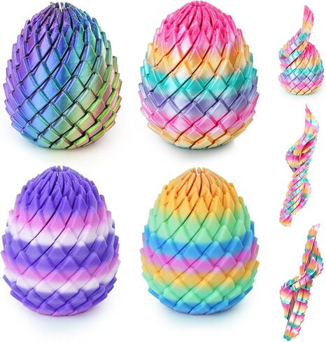 4PCS 3D Printed Fidget Toys,Sensory Desk Stress Toys for Kids Adults in Kuwait