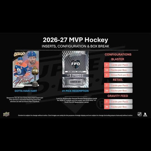 2026-27 Upper Deck MVP Hockey Blaster Box in Kuwait