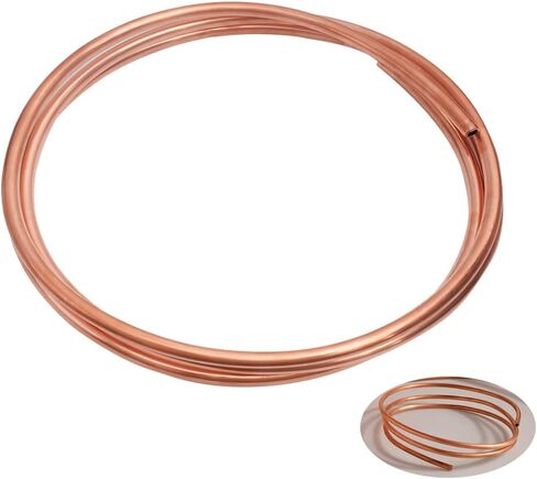 Tynulox أنابيب النحاس النقي 1/4 "OD × 3/16" ID × 3FT طول أنابيب التبريد لفائف لينة 110 أنبوب النحاس أنابيب مستديرة غير ملحومة للمجوهرات والصناعة in Kuwait