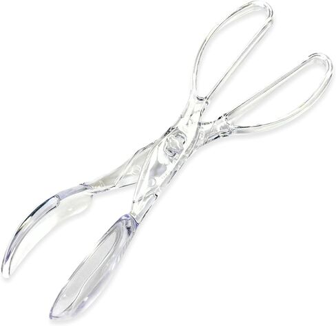 Chef Craft Premium Salad Scissor Tongs, 11 inches in length, Clear in Kuwait