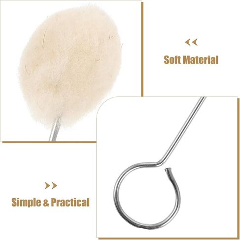 10pcs Leather Dye Wool Dauber Brush with Metal Handle for and Shoes in Saudi Arabia