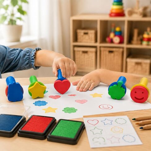 Paint Sponges for Kids, Painting Sponges and Paint Sponge Set, Art Sponges and Shape Stamps for Painting in Kuwait