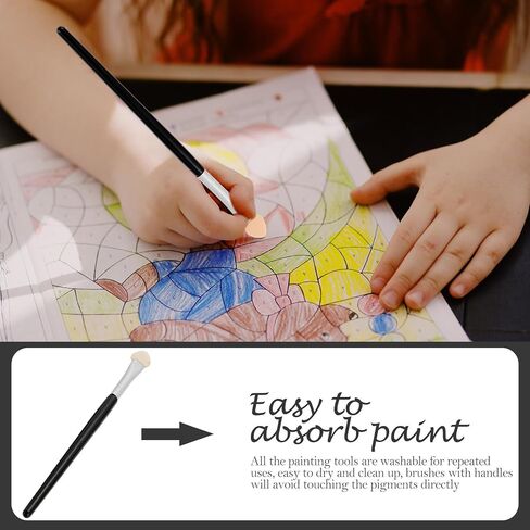 20pcs Sponge Paint Daubers, Plastic Art Brushes in Kuwait