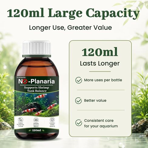 No Planaria & Hydra Support, Aquarium Balance Formula for Shrimp & Fish in Kuwait