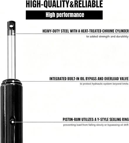 Torin 3 Ton Hydraulic Long Ram Jack with Single Piston Pump and Clevis Base (Fits: Garage/Shop Cranes, Engine Hoists, and More) w/Handle, Black, AT30306B in Kuwait