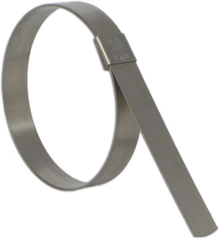 BAND-IT CP20S9 5/8 بوصة عرض × 0.025 بوصة سمك 5 بوصة قطر، 201 مشبك ثقب مركزي من الفولاذ المقاوم للصدأ (25 لكل صندوق) in Kuwait