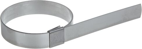 BAND-IT CP20S9 5/8 بوصة عرض × 0.025 بوصة سمك 5 بوصة قطر، 201 مشبك ثقب مركزي من الفولاذ المقاوم للصدأ (25 لكل صندوق) in Kuwait