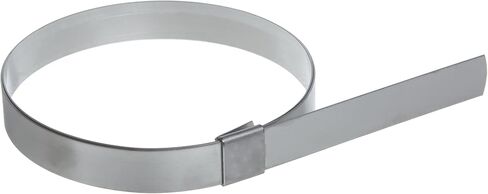 BAND-IT CP20S9 5/8 بوصة عرض × 0.025 بوصة سمك 5 بوصة قطر، 201 مشبك ثقب مركزي من الفولاذ المقاوم للصدأ (25 لكل صندوق) in Kuwait
