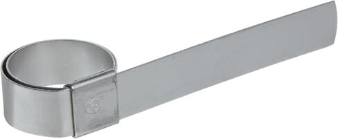 BAND-IT CP20S9 5/8 بوصة عرض × 0.025 بوصة سمك 5 بوصة قطر، 201 مشبك ثقب مركزي من الفولاذ المقاوم للصدأ (25 لكل صندوق) in Kuwait