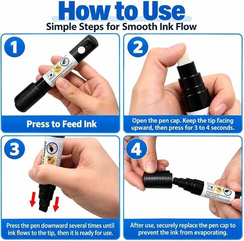 8 Pack Privacy Blackout Markers with Package Opener, Security Markers in Kuwait