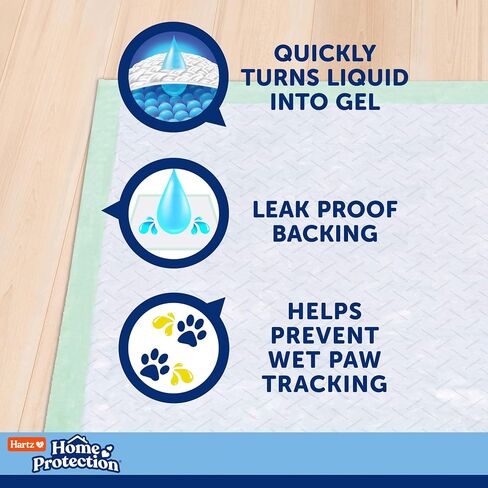 Hartz Home Protection Super Absorbent Odor Eliminating No Leaks Dog Pads, 50 Count in Saudi Arabia