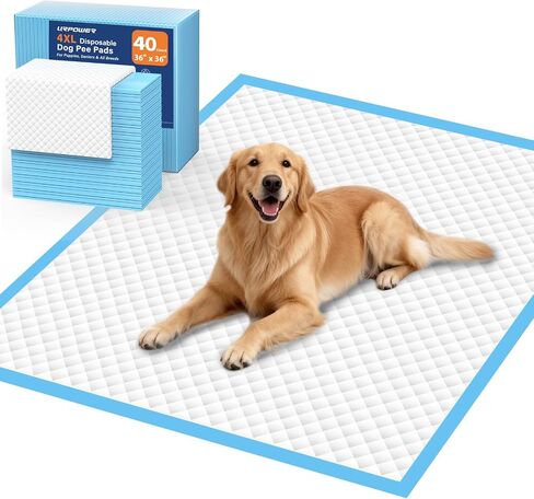 URPOWER Extra Large Dog Pee Pads 55" x 29.5", 5XL Puppy Pads, 40 Count in Kuwait