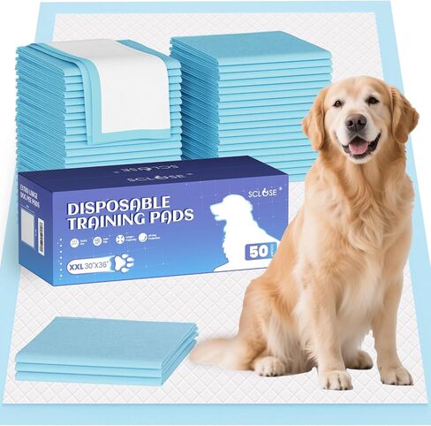 SCLOSE Puppy Pads XXL 50 Count 30"x36" Dog Pee Pads Extra Large Wee Wee Pad in Kuwait