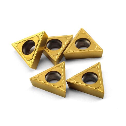 OSCARBIDE Carbide Inserts TCMT110204 (TCMT21.51) Tain Coated Carbide Turning Inserts TCMT Insert for Lathe Turning Tool Holder Boring Bar, 5 Pieces in Kuwait