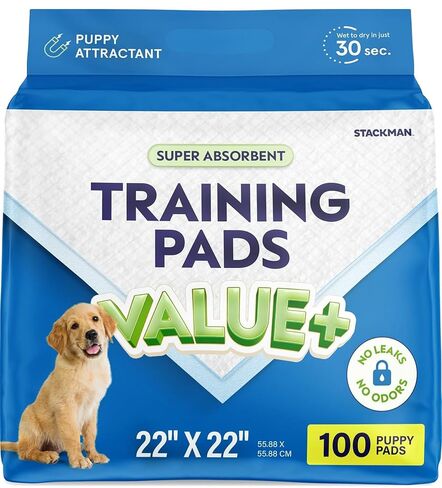 Puppy Pads Pet Pee Pads for Dogs & Puppy Training [100-COUNT] Potty Pads for Dogs 22" x 22" Leak-Proof Dog Pee Pads - Quick-Dry Surface - Heavy Duty Absorbent Disposable Dog Wee Pad Bulk Pack in Kuwait