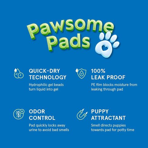Puppy Pads Pet Pee Pads for Dogs & Puppy Training [100-COUNT] Potty Pads for Dogs 22" x 22" Leak-Proof Dog Pee Pads - Quick-Dry Surface - Heavy Duty Absorbent Disposable Dog Wee Pad Bulk Pack in Kuwait