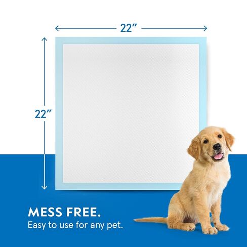 Puppy Pads Pet Pee Pads for Dogs & Puppy Training [100-COUNT] Potty Pads for Dogs 22" x 22" Leak-Proof Dog Pee Pads - Quick-Dry Surface - Heavy Duty Absorbent Disposable Dog Wee Pad Bulk Pack in Kuwait