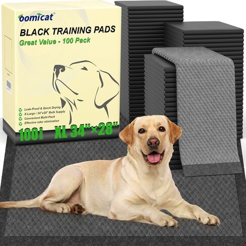 Charcoal XL Dog Pee Pads 34"x28" 100 Count Puppy Training Pads in Saudi Arabia