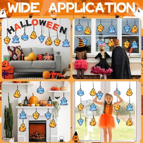 Lonfliness 36 Set Halloween Ghost Suncatchers DIY Craft Kit for Kids in Kuwait