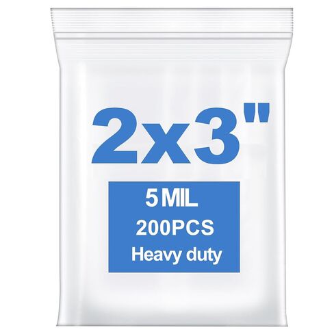 50 PCS 9" x 12" Clear Thick 4 Mil Zip Poly Lock Plastic Bags Reclosable Zip Seal Bags Heavy-Duty Seed Food Storage Zipper Bag in Kuwait