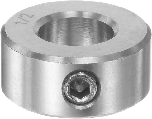 HARFINGTON Shaft Collar 3/4" Bore 304 Stainless Steel Set Screw Shaft Collars, 1-1/4" OD, 9/16" Width, for Wheel Barrow Axle, Gearbox Assemblies, Machine Tools, Industry in Kuwait