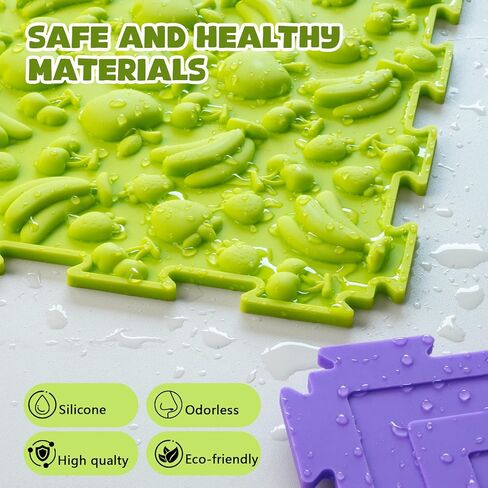 Sensory Mats for Kids, 8 Pack Textured Sensory Tiles for Toddlers ＆ Adults in Kuwait