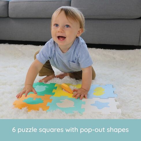 Infantino Sensory Foam Puzzle Mat, 2-in-1 Cube & Mat, Sea Animals in Saudi Arabia