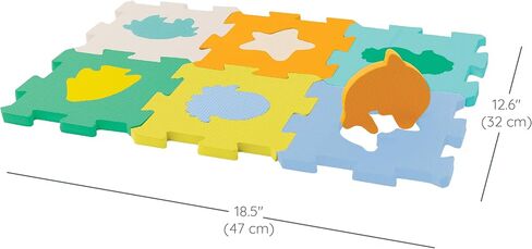 Infantino Sensory Foam Puzzle Mat, 2-in-1 Cube & Mat, Sea Animals in Saudi Arabia
