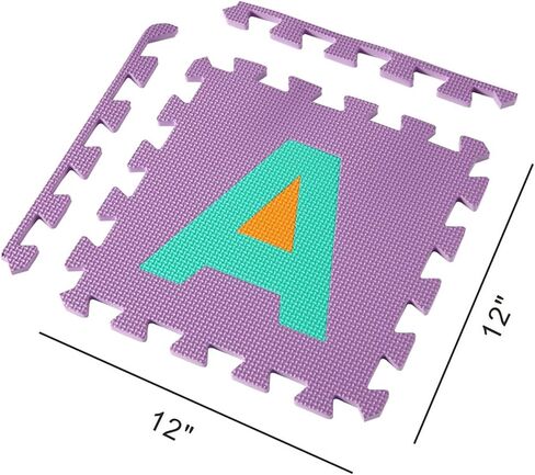 Easy Playhouse EVA Foam Floor Puzzle Tiles - 36 Interlocking Tiles in Kuwait
