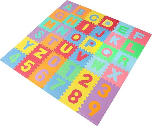 Easy Playhouse EVA Foam Floor Puzzle Tiles - 36 Interlocking Tiles in Kuwait