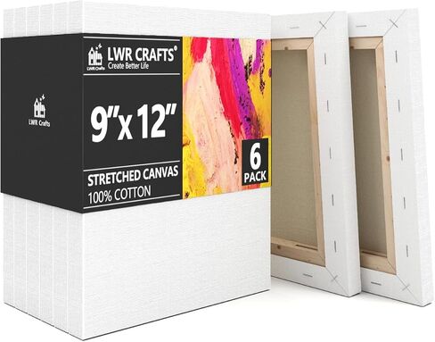 LWR CRAFTS Stretched Canvas 12" X 18" Pack of 4 in Kuwait