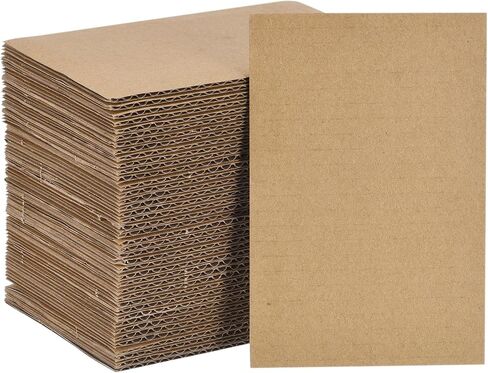 MECCANIXITY 100 Pack 11" x 8.5" Corrugated Cardboard Sheets 1/8" Thick Flat Cardboard Filler Inserts Pads for Mailers, Packing, Art Projects, DIY Crafts in Saudi Arabia