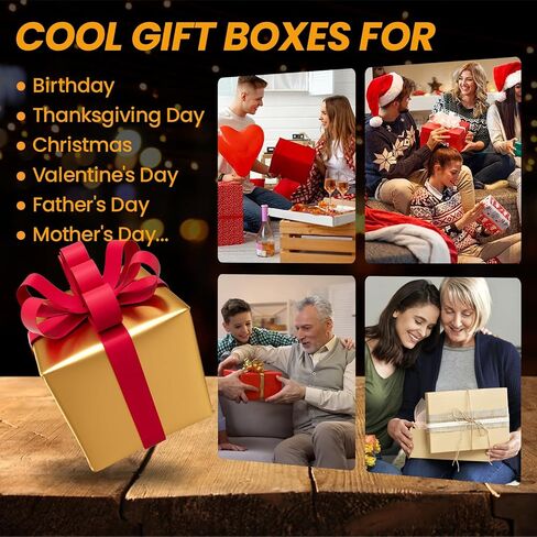 Jsuslife Prank Gift Box, 12PCS Stackable Surprise Nesting Boxes(1.2-5.5IN) in Saudi Arabia