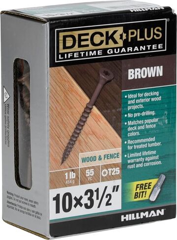 Deck Plus 48409 Wood Screws #10 x 4", Green, 1lb Box in Kuwait